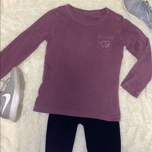 A long sleeve ivory Ella tee